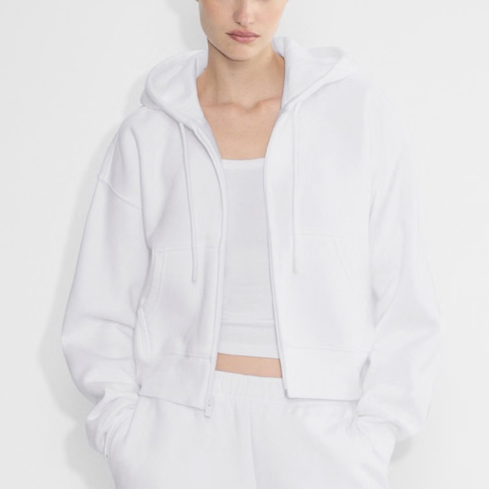 TNA Aritzia Cozy Sweatfleece Boyfriend Boxy Zip Hoodie